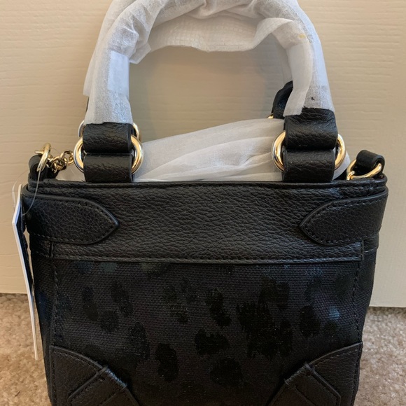 NWT Juicy Couture Leopard Canvas Mini Handbag - Picture 2 of 5